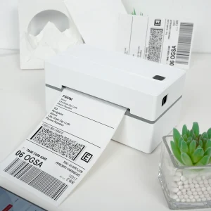 Portable Thermal Label Printer No Ink Required with WiFi Bluetooth USB High Speed Express
