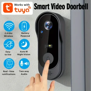 WiFi Home Smart Video Doorbell With HD Waterproof Eye Camera 1080P